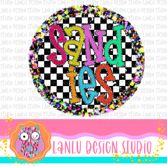 Preppy Brights Checkered Mascot PNG | SandiesII