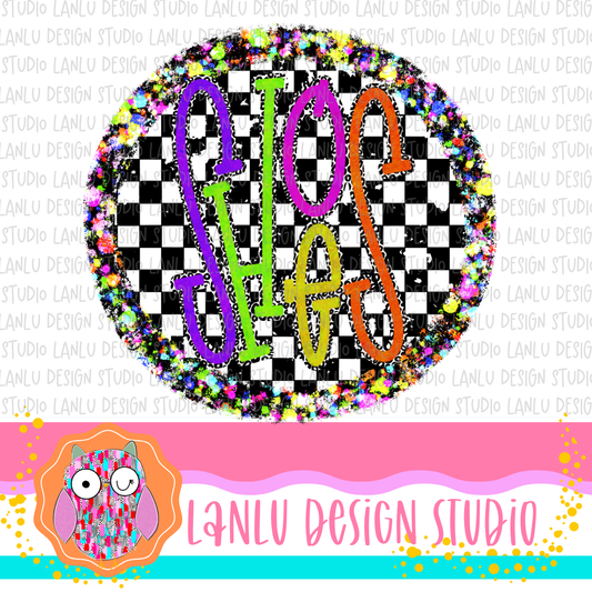 Preppy Brights Checkered Mascot PNG | Shoes