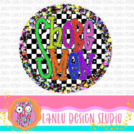 Preppy Brights Checkered Mascot PNG |Shoremen I