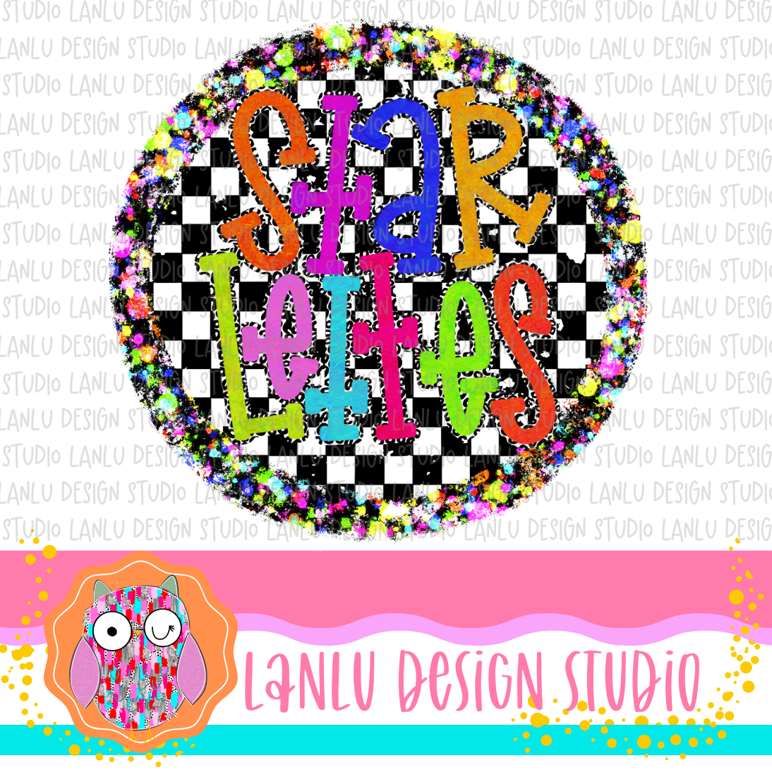 Preppy Brights Checkered Mascot PNG | Starlettes