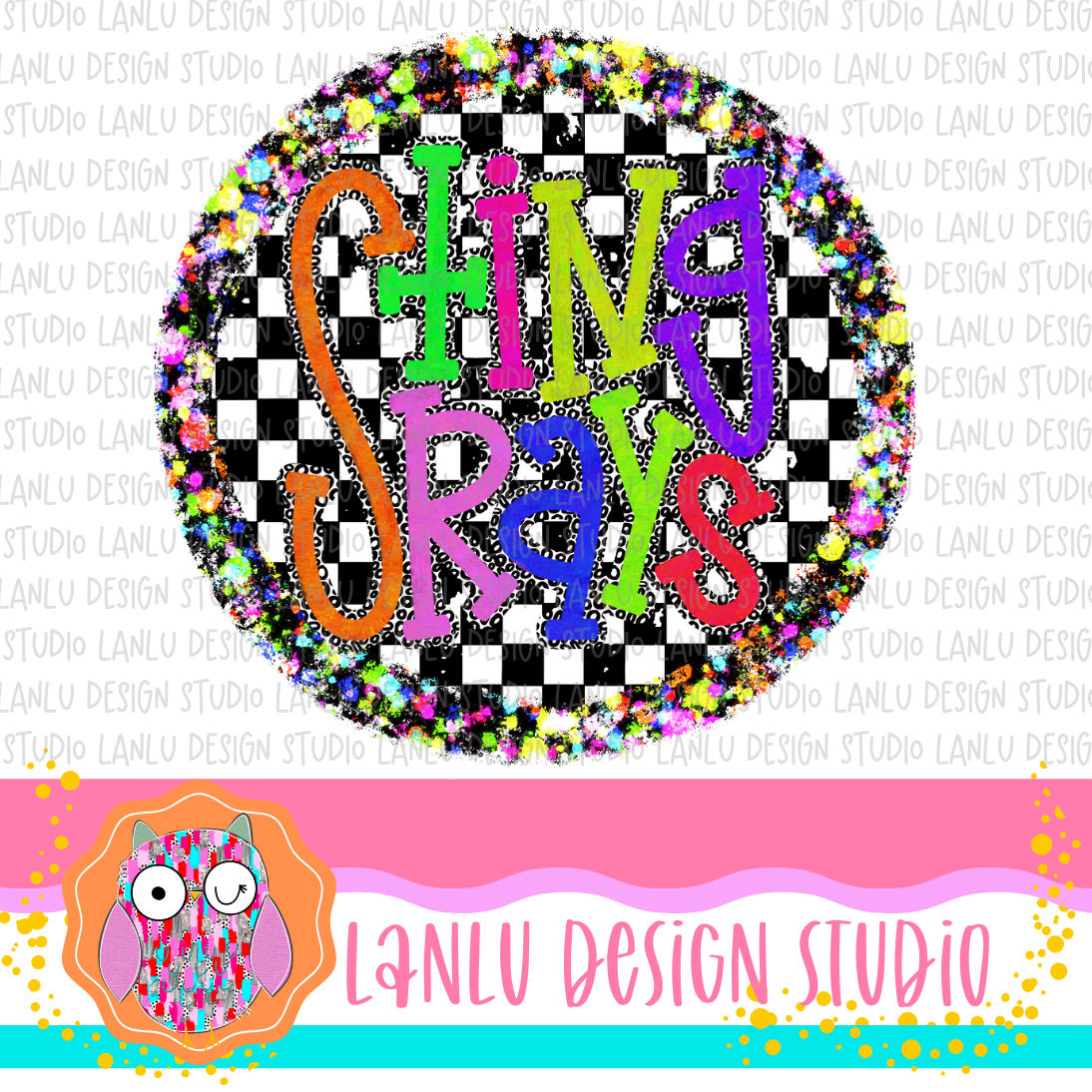 Preppy Brights Checkered Mascot PNG | StingraysI