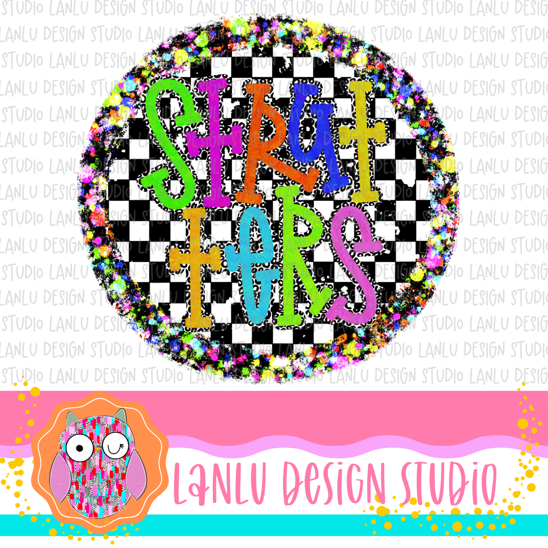 Preppy Brights Checkered Mascot PNG | Strutters