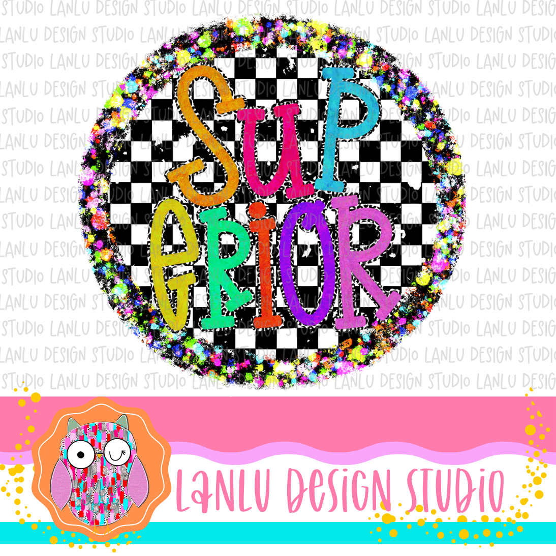 Preppy Brights Checkered Mascot PNG | Superior