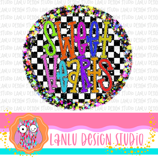 Preppy Brights Checkered Mascot PNG | Sweethearts
