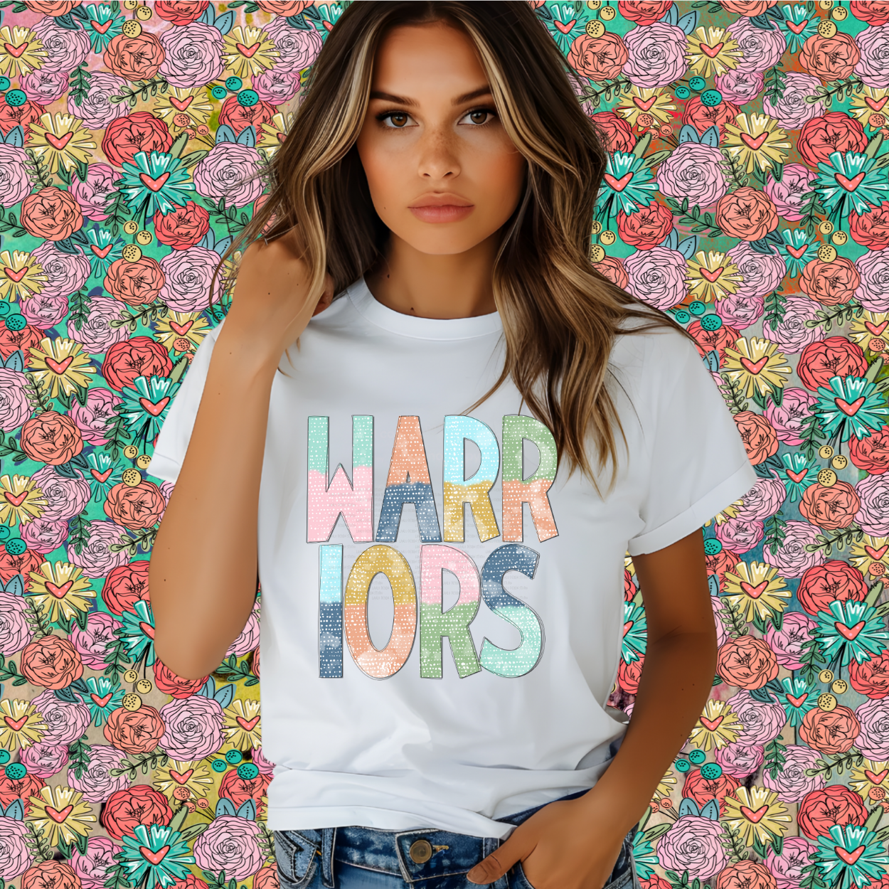 BATIK STYLE MASCOT TEE | WARRIORS