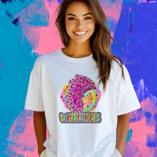 90'S GIRL NOSTALGIA MASCOT TEE | WARRIORS